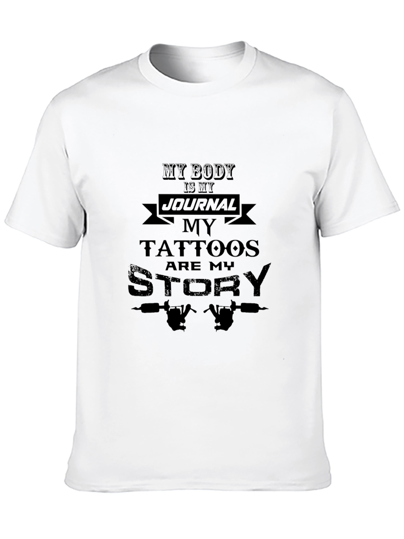 Tattoo Artist Black T-Shirt: My Body is My Journal