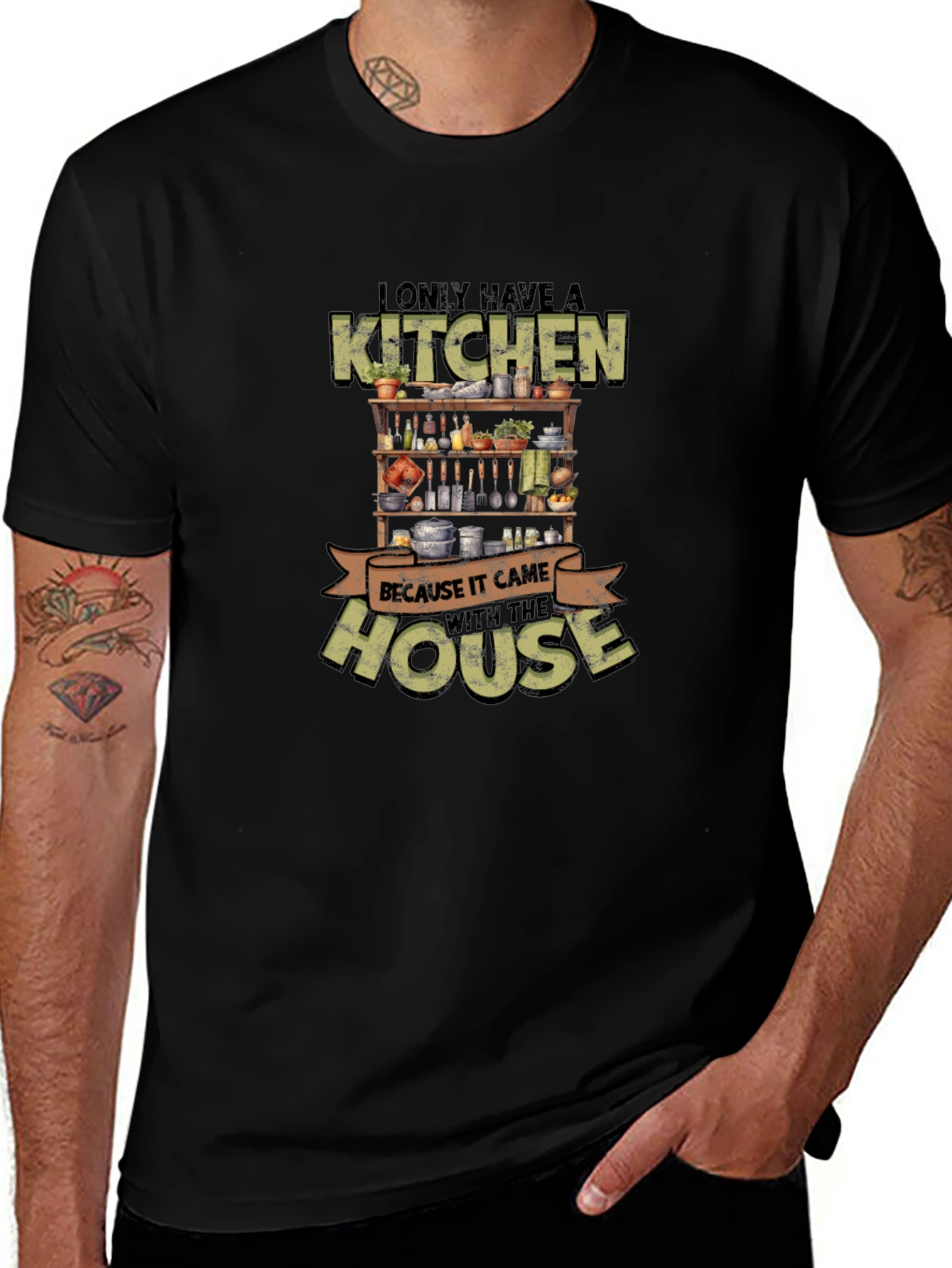 Funny Kitchen With the House Graphic T-Shirt