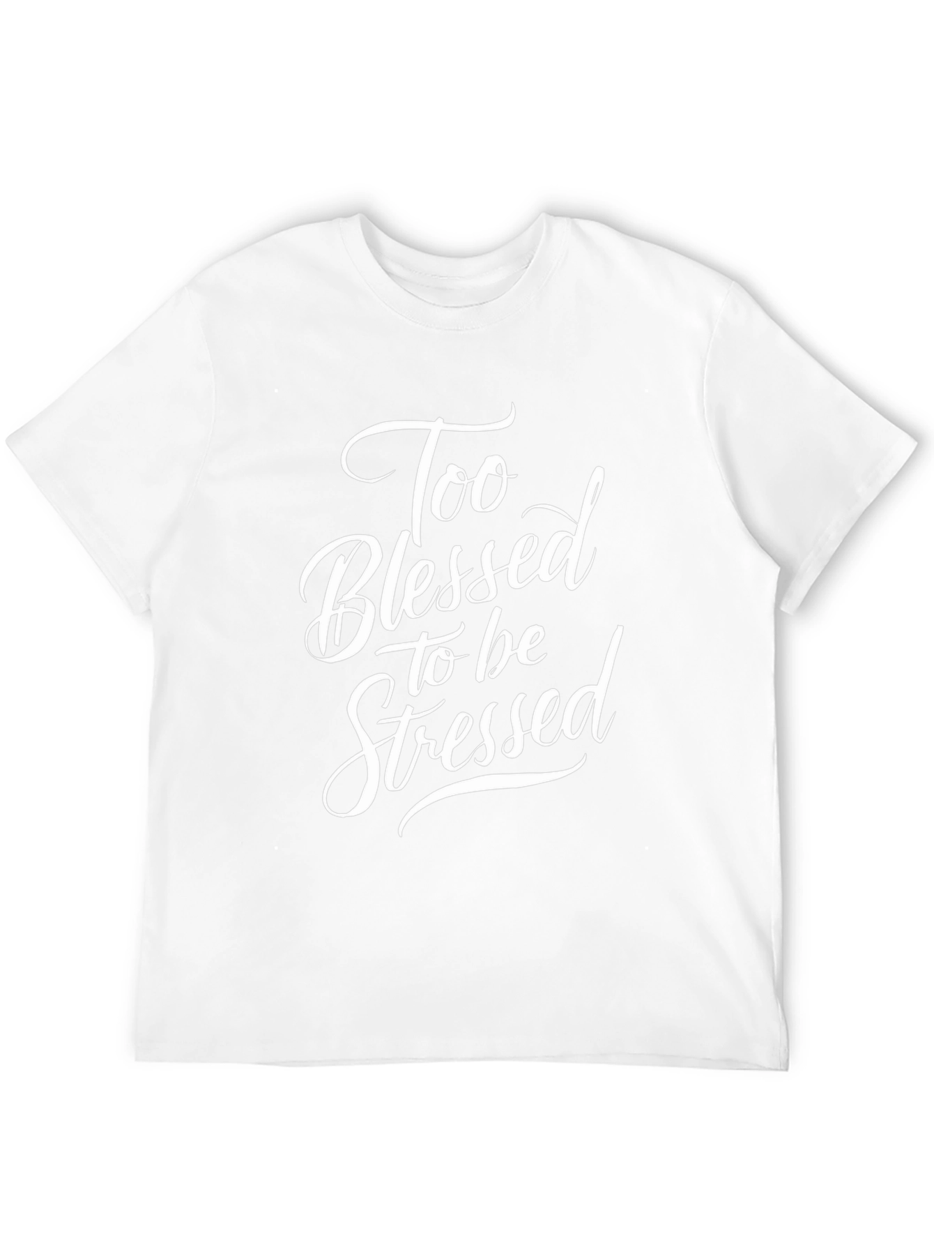 Too Blessed to be Stressed Black Tee