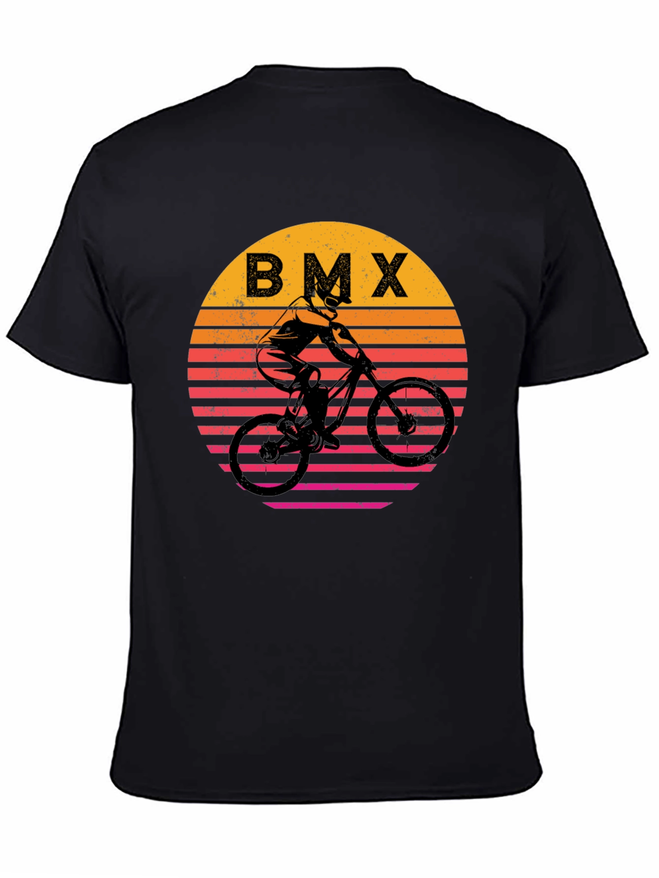 Retro BMX Sunset Graphic T-Shirt