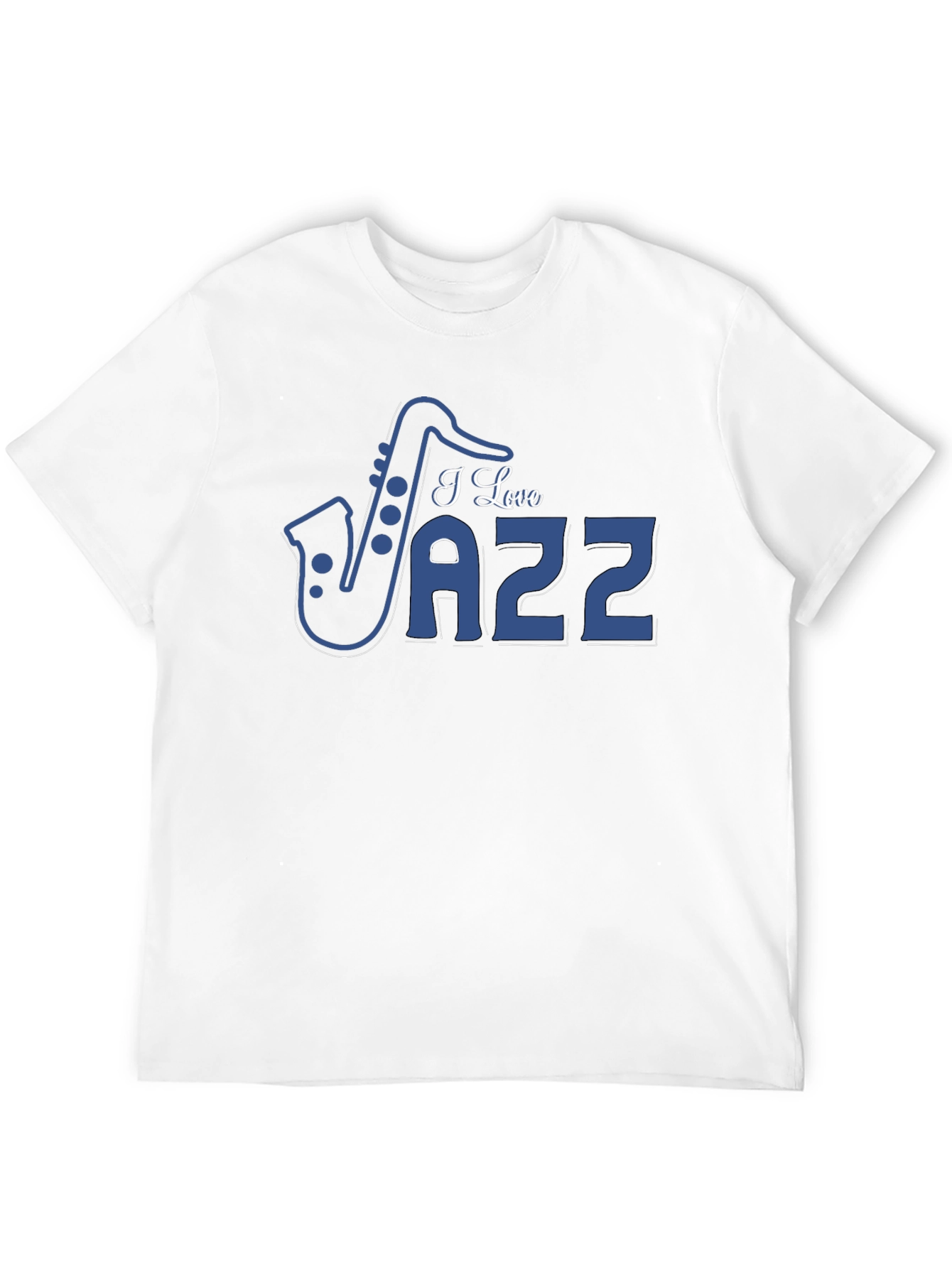 I Love Jazz Saxophone Graphic T-Shirt