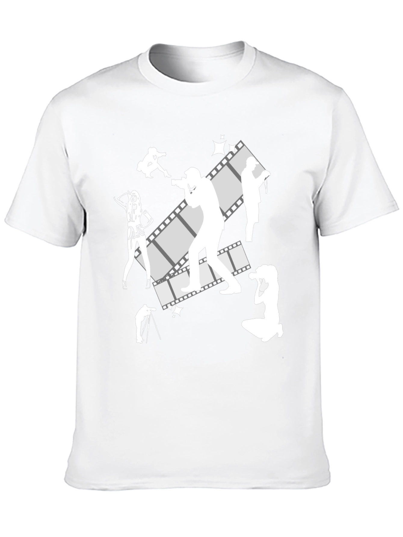 Photographer Film Reel Graphic Tee - Black