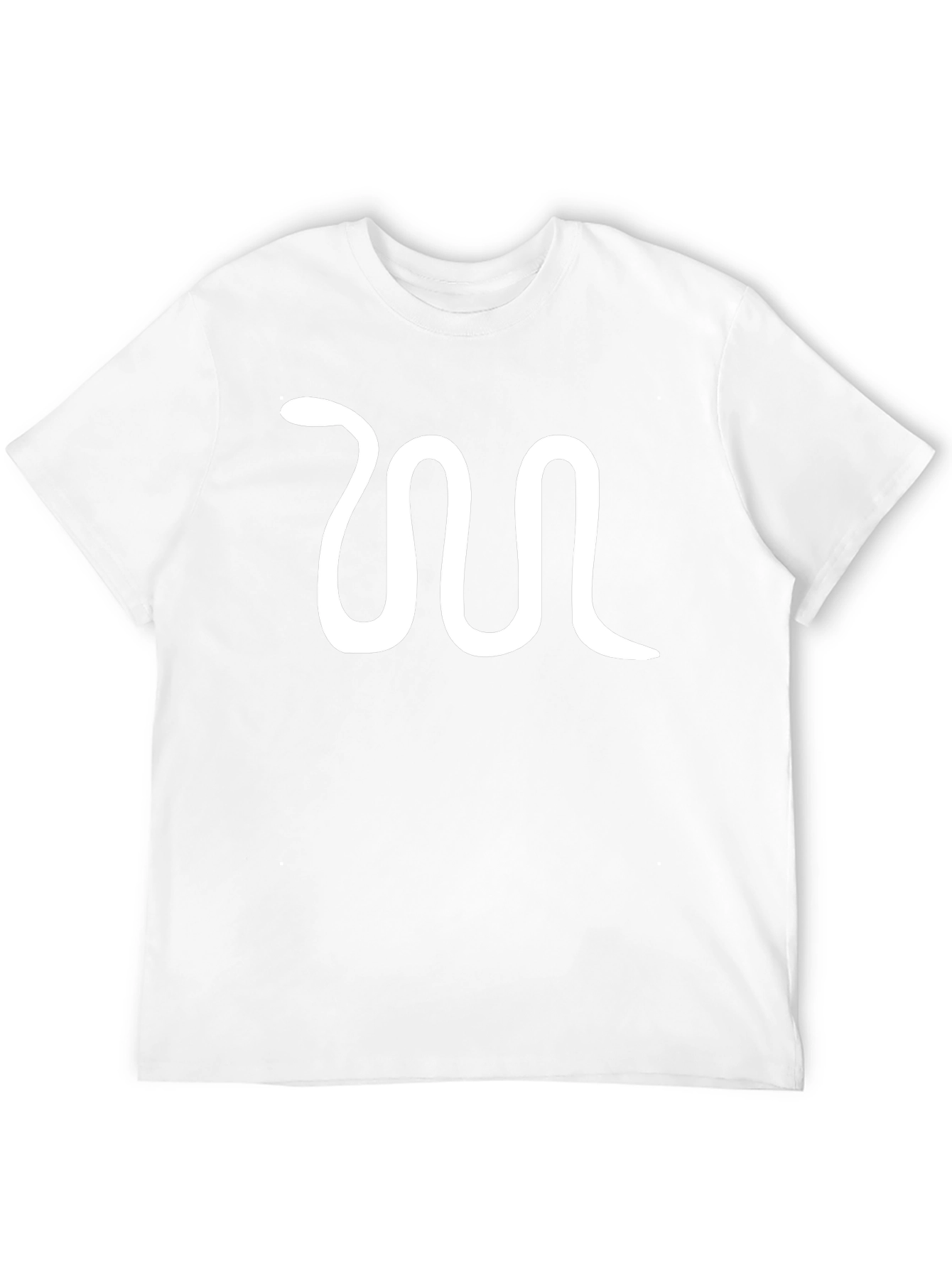 Mens Black T-Shirt with Snake Graphic
