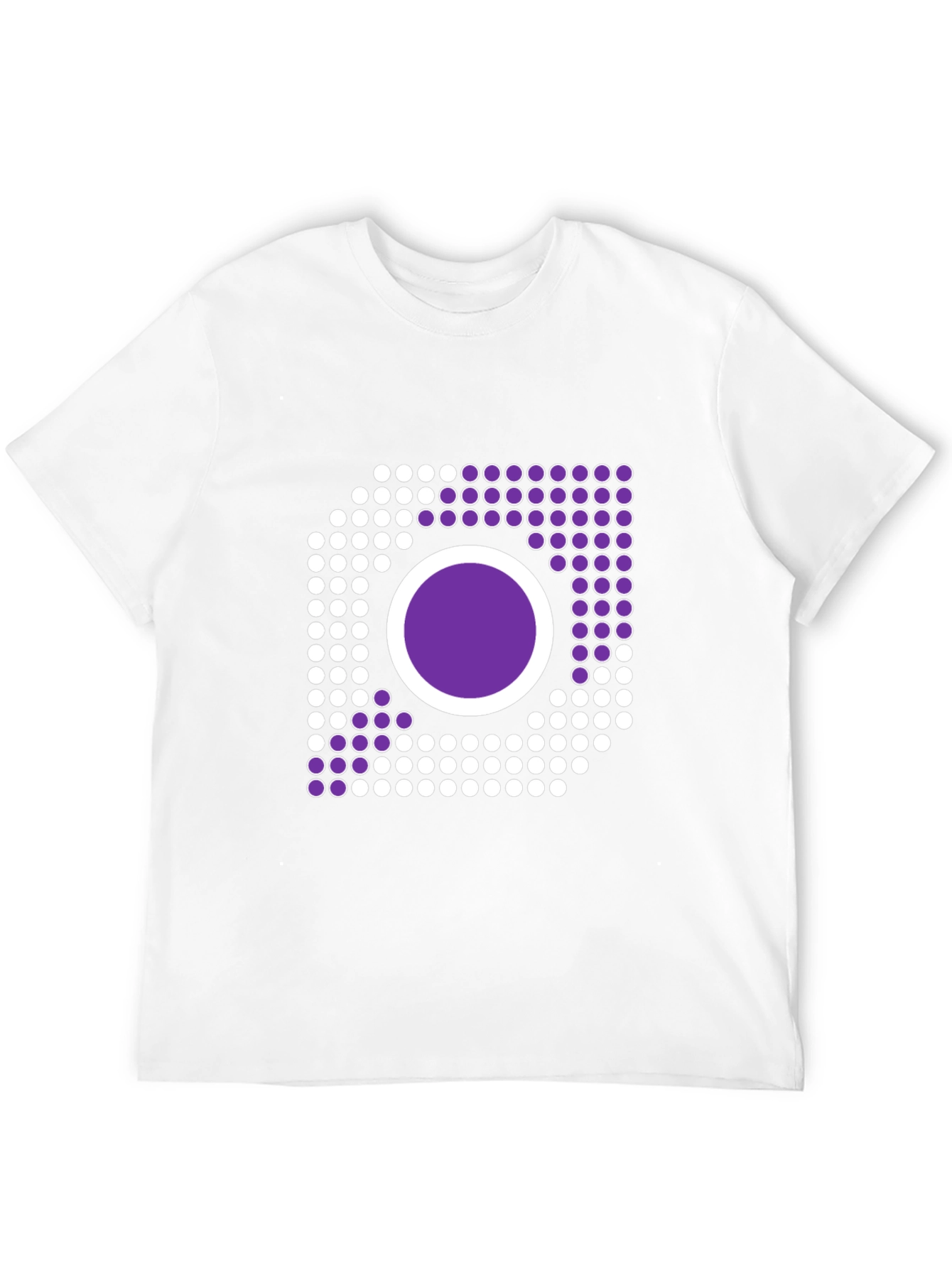 Abstract Circle Graphic Black T-Shirt