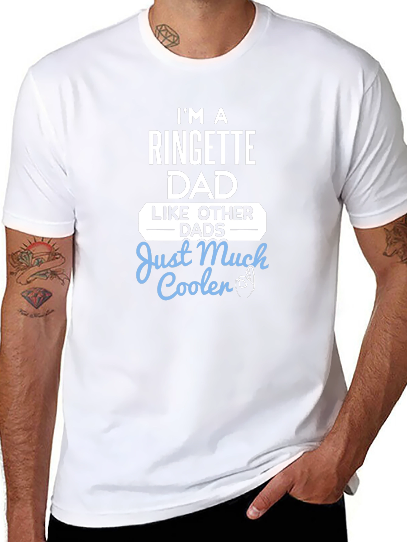 Ringette Dad T-Shirt - Much Cooler Than Other Dads!