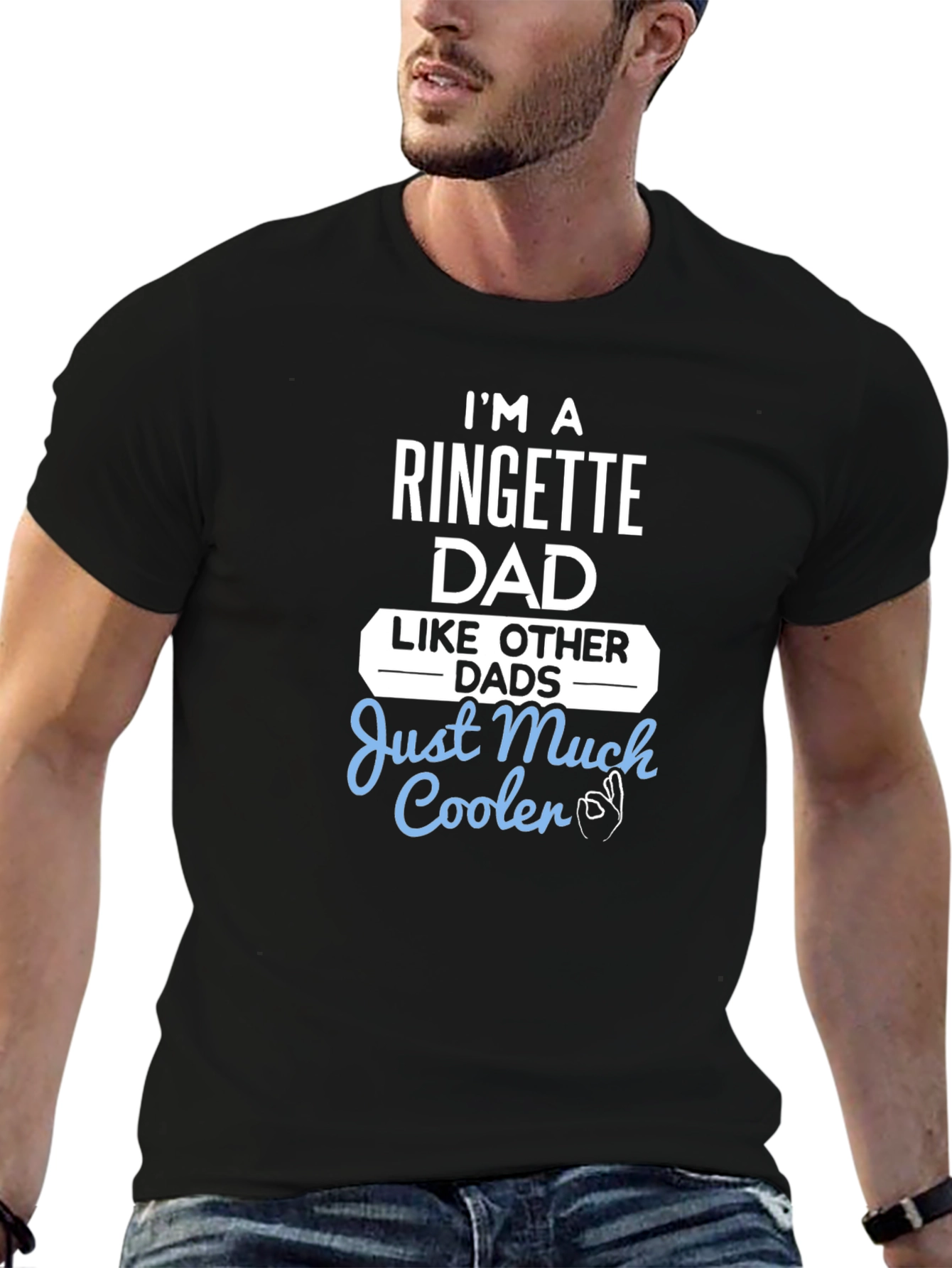 Ringette Dad T-Shirt - Much Cooler Than Other Dads!