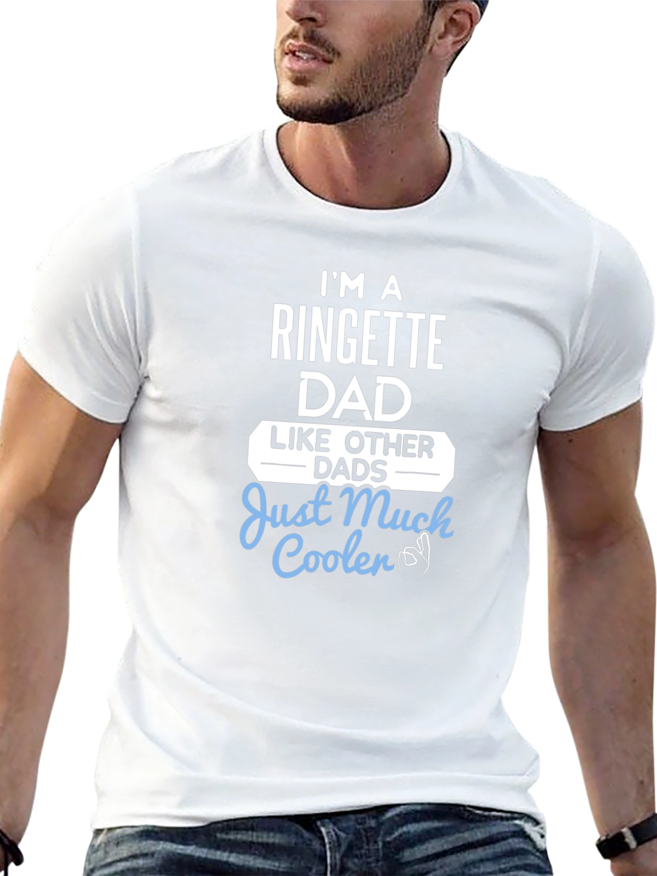 Ringette Dad T-Shirt - Much Cooler Than Other Dads!