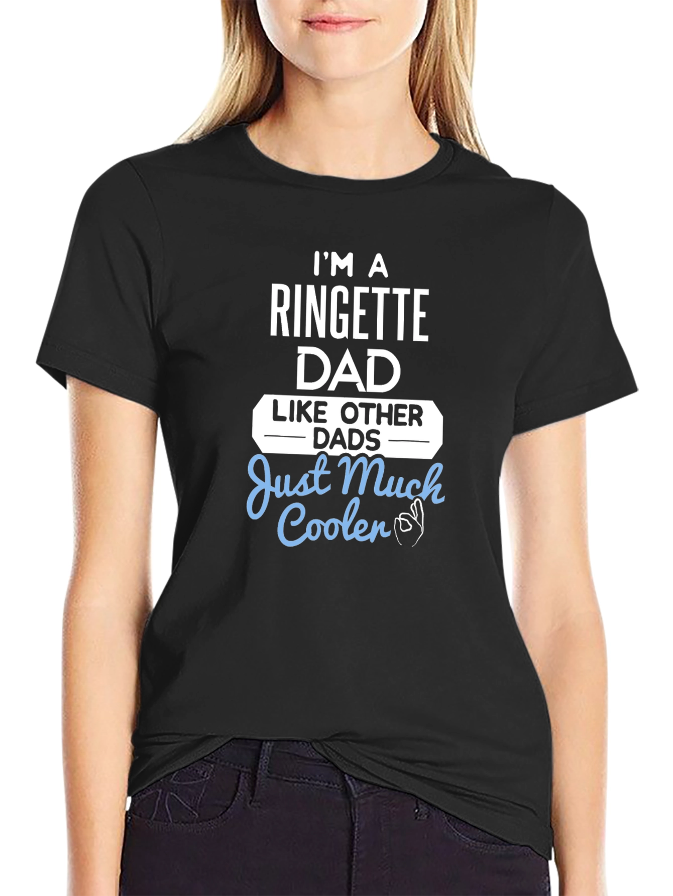 Ringette Dad T-Shirt - Much Cooler Than Other Dads!