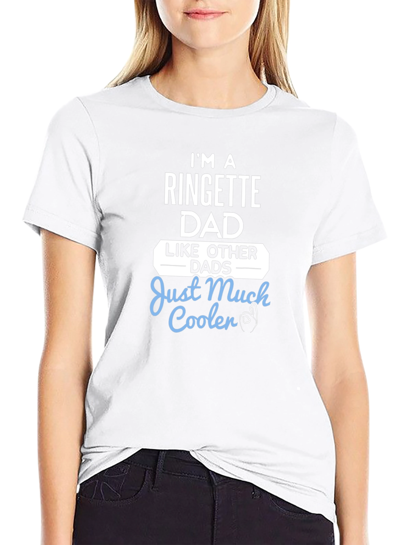 Ringette Dad T-Shirt - Much Cooler Than Other Dads!