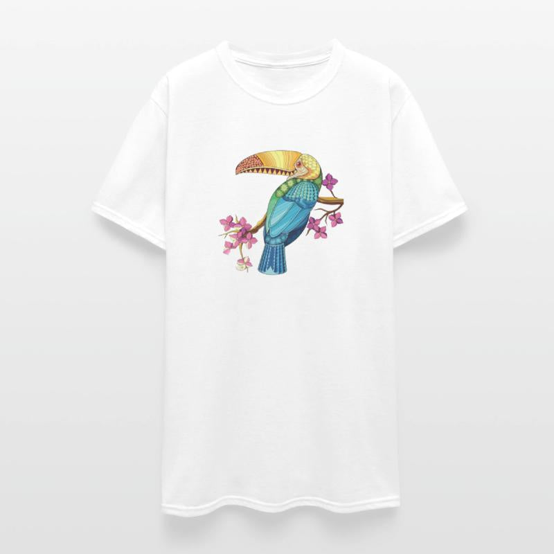 Vibrant Tropical Parrot Illustration