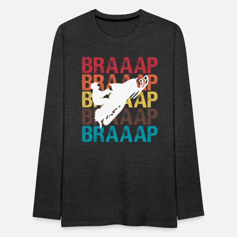 Vintage Braap Snowmobile TShirt Motor Sled Sports