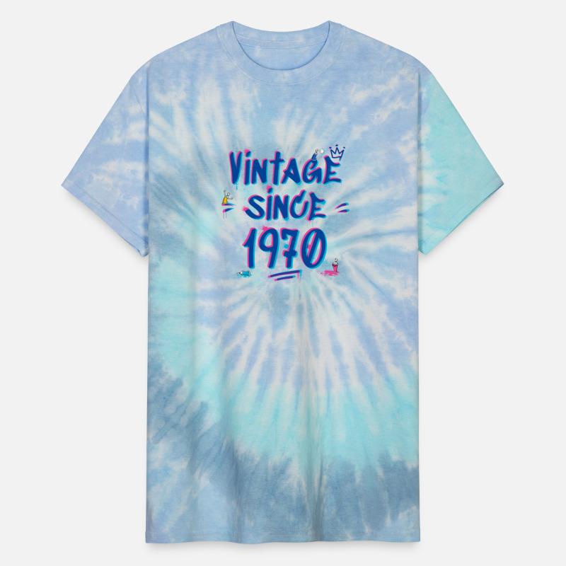 Vintage Since 1970 Graffiti Glitch Retro Hip-Hop