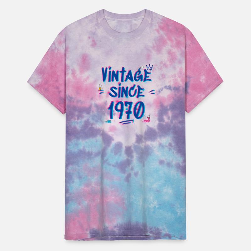 Vintage Since 1970 Graffiti Glitch Retro Hip-Hop