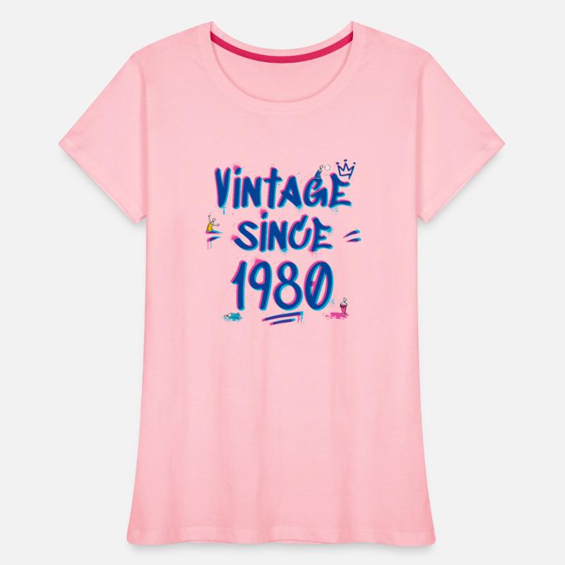 Vintage Since 1980 Graffiti Glitch Retro Hip-Hop