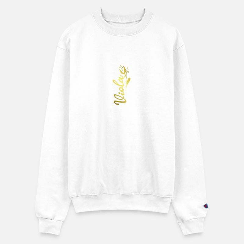 Viola Name Faux Gold Tulip Flourish