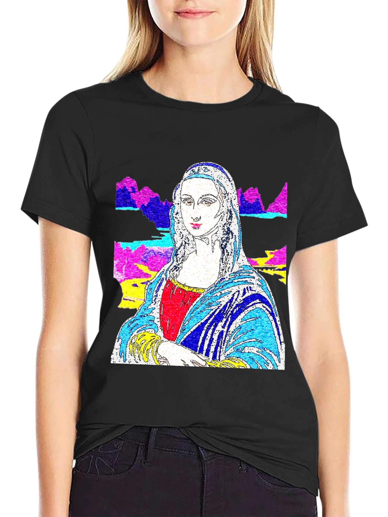 Mona Lisa Pop Art Graphic Tee