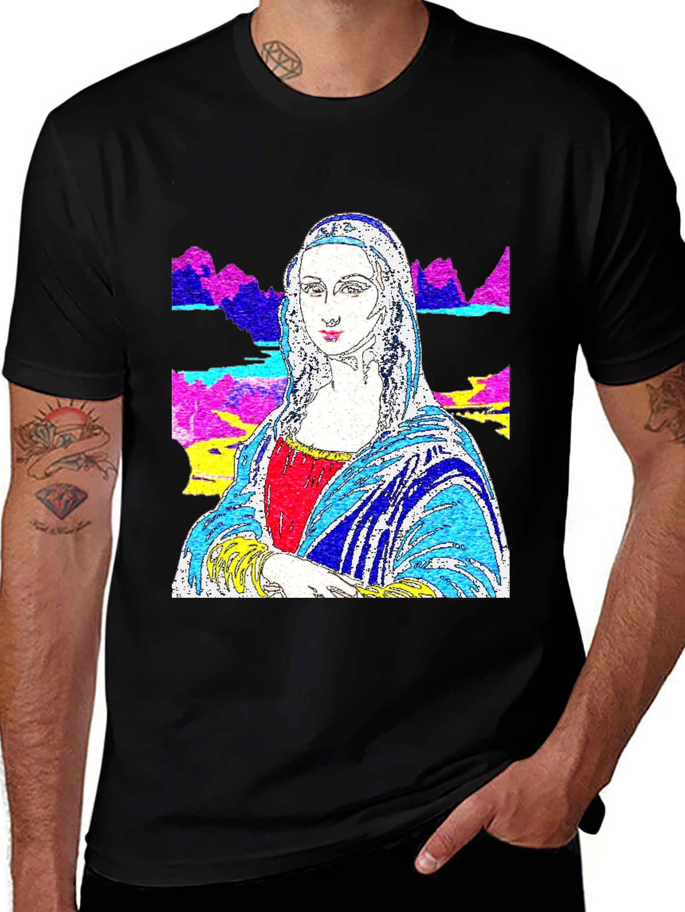 Mona Lisa Pop Art Graphic Tee