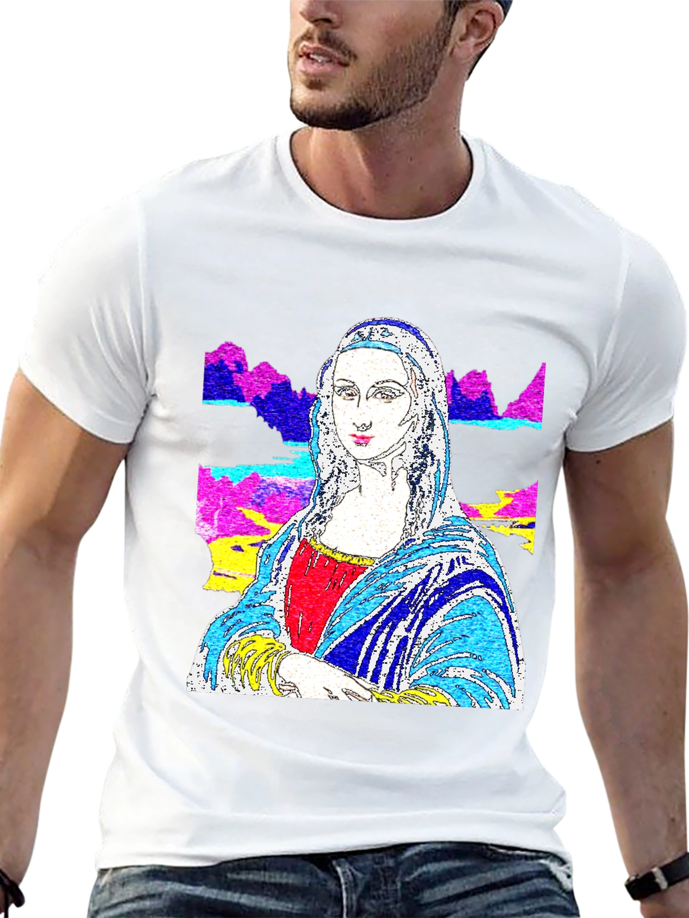 Mona Lisa Pop Art Graphic Tee
