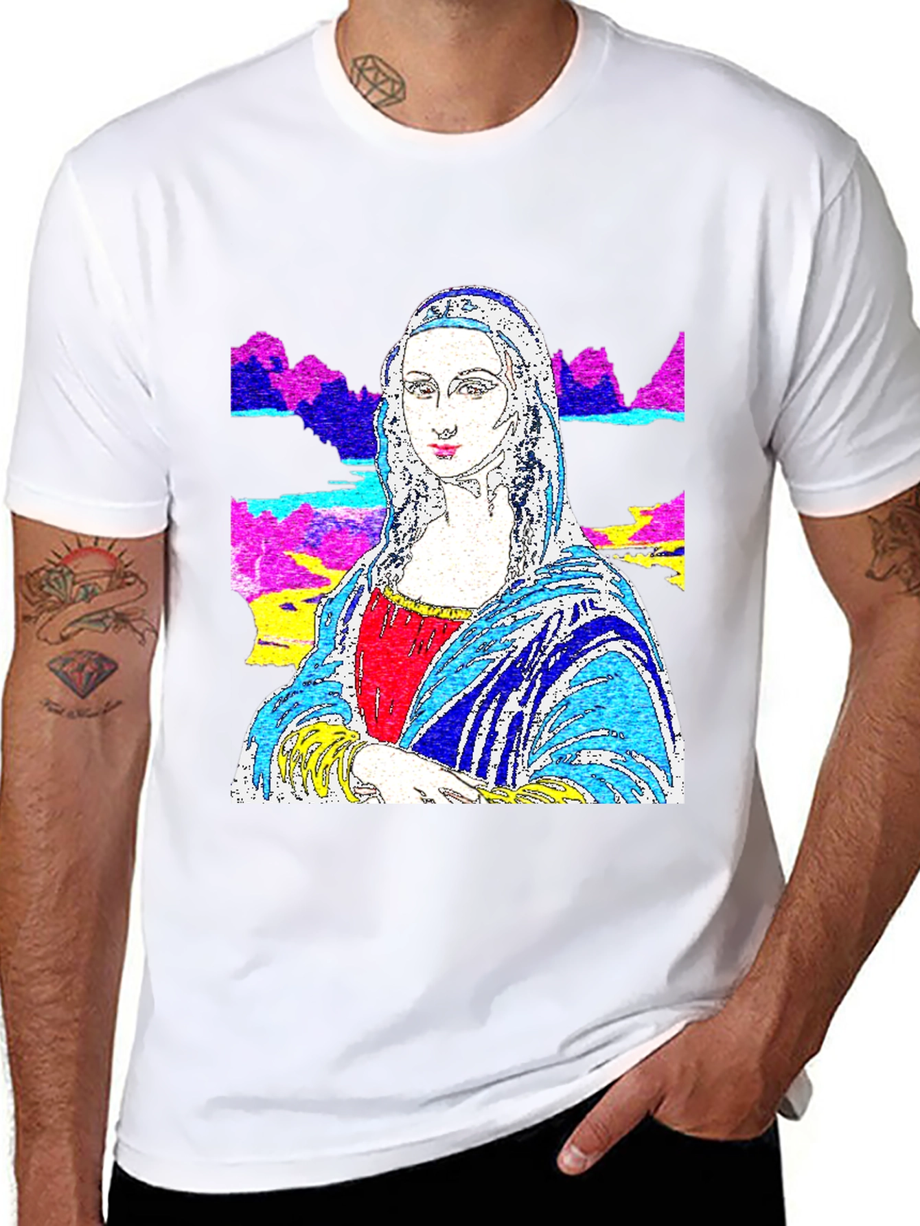 Mona Lisa Pop Art Graphic Tee