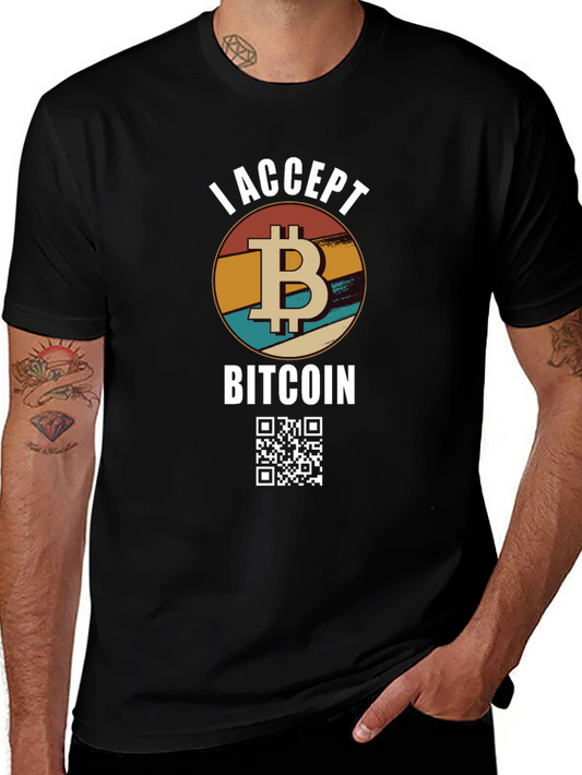 I Accept Bitcoin Crypto T-Shirt