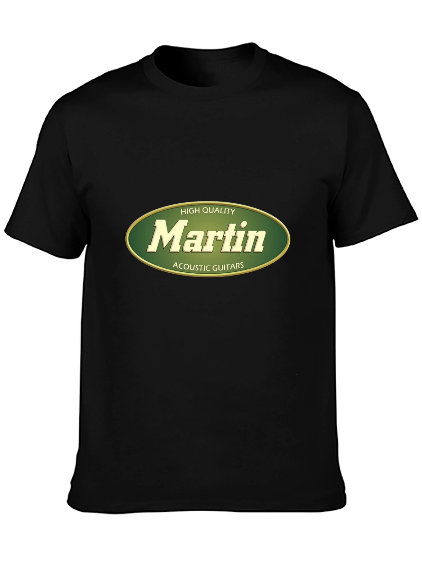 Martin Acoustic Guitars High Quality Black T-Shirt