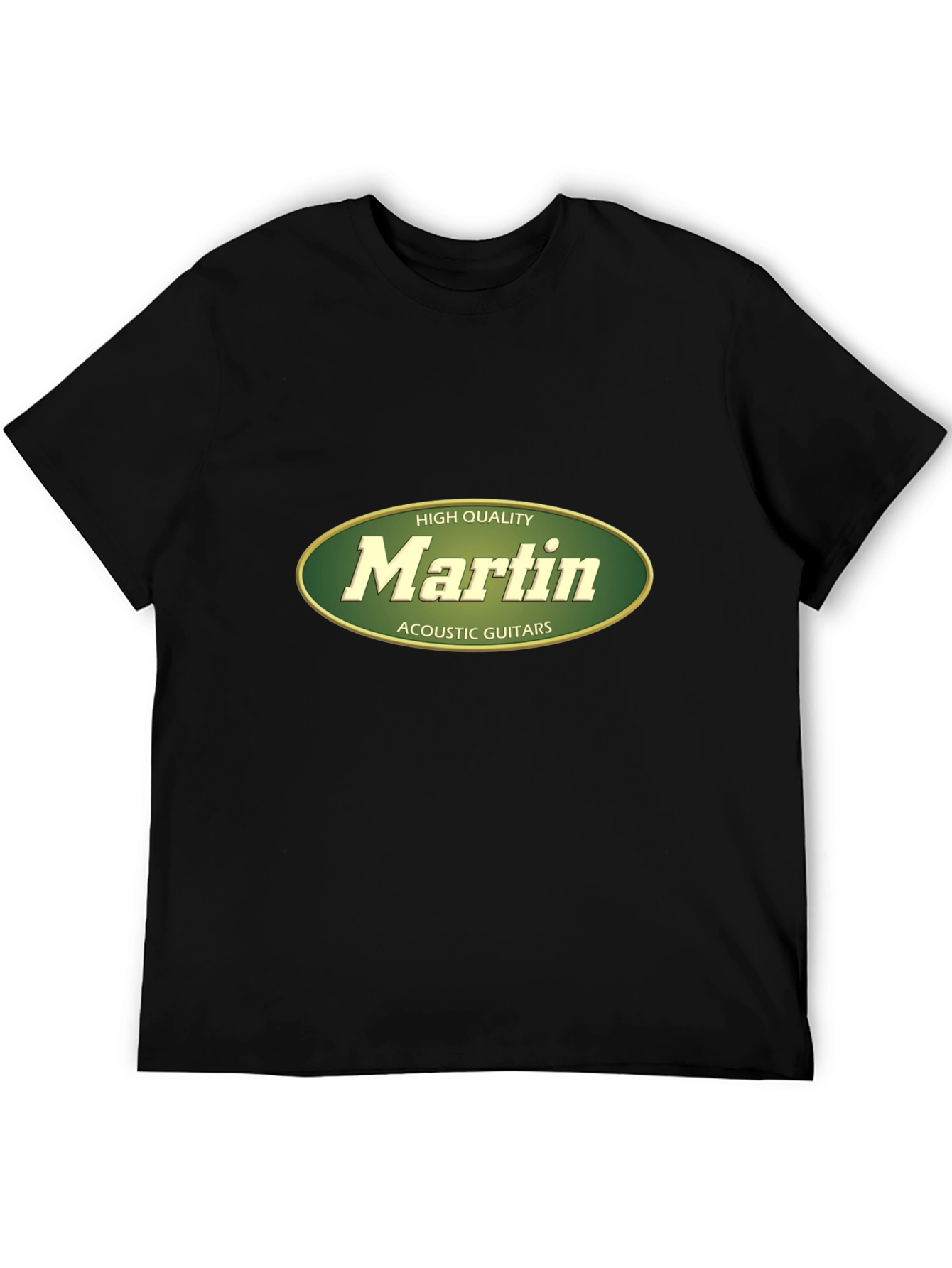 Martin Acoustic Guitars High Quality Black T-Shirt
