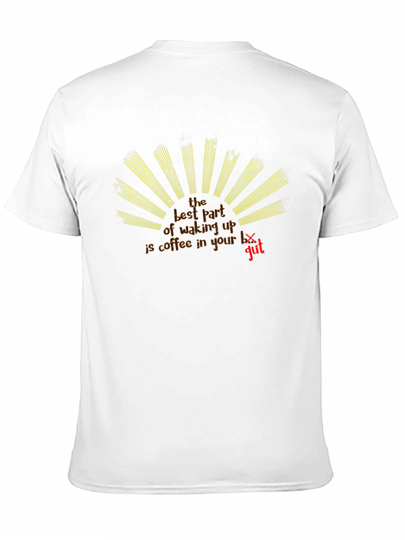 Coffee Gut T-Shirt - Black Tee with Funny Graphic