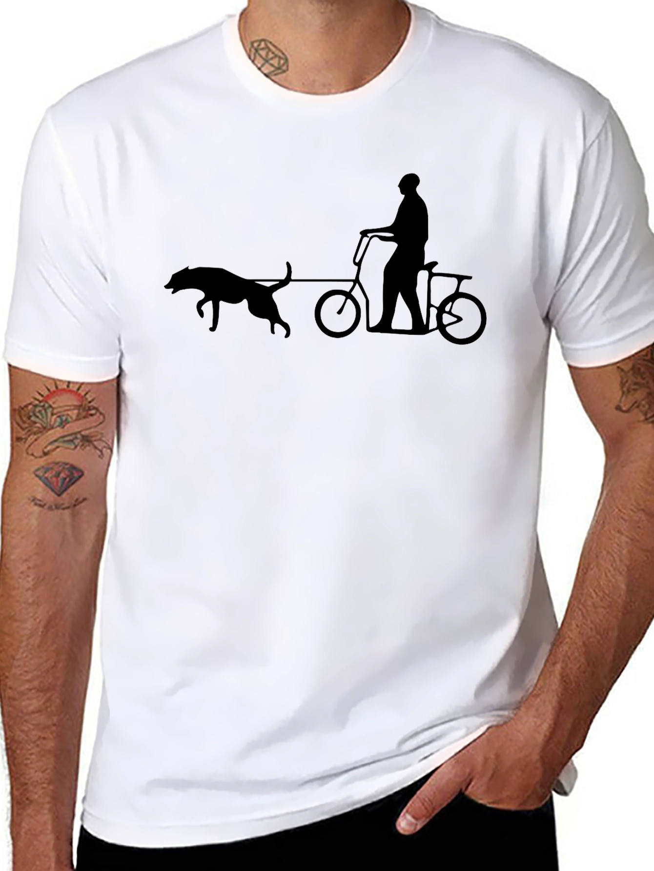Dog Powered Bike T-Shirt