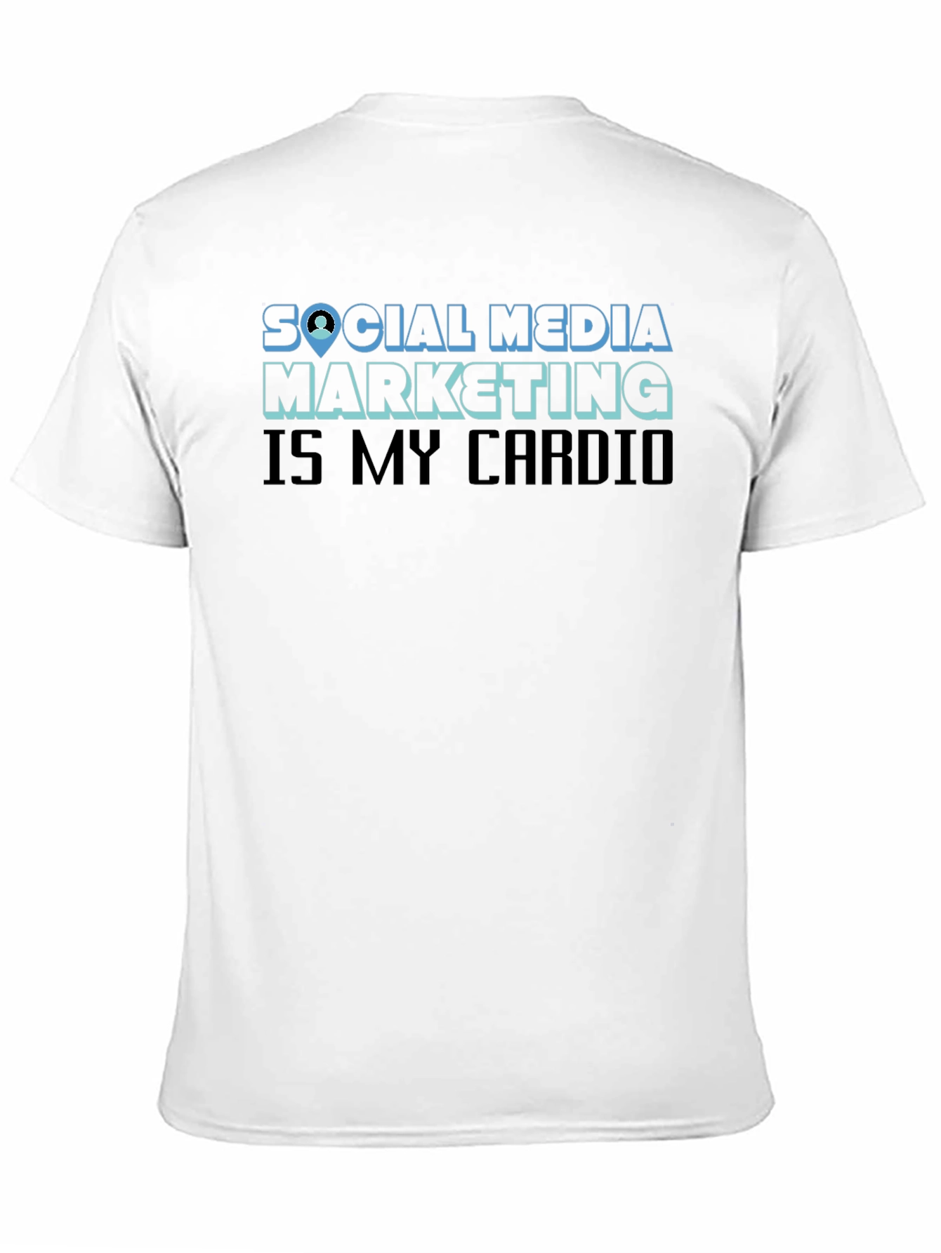 Social Media Marketing Cardio Graphic T-Shirt