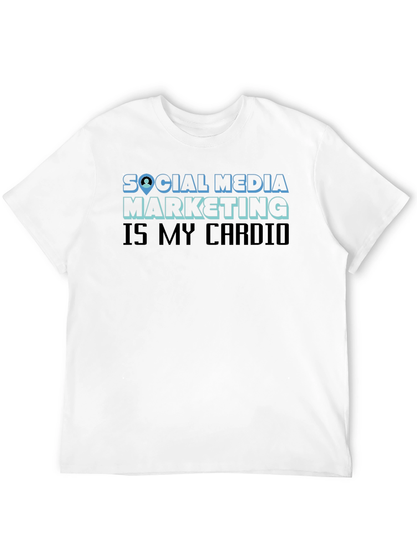 Social Media Marketing Cardio Graphic T-Shirt