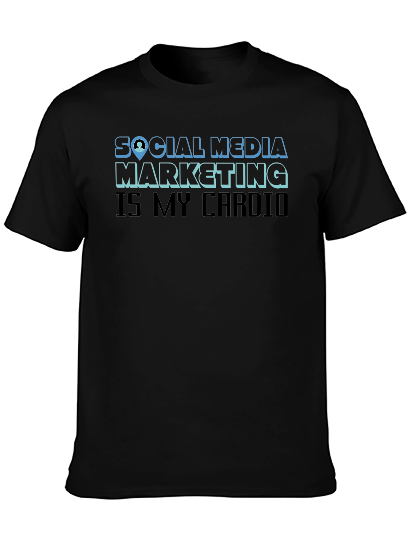 Social Media Marketing Cardio Graphic T-Shirt