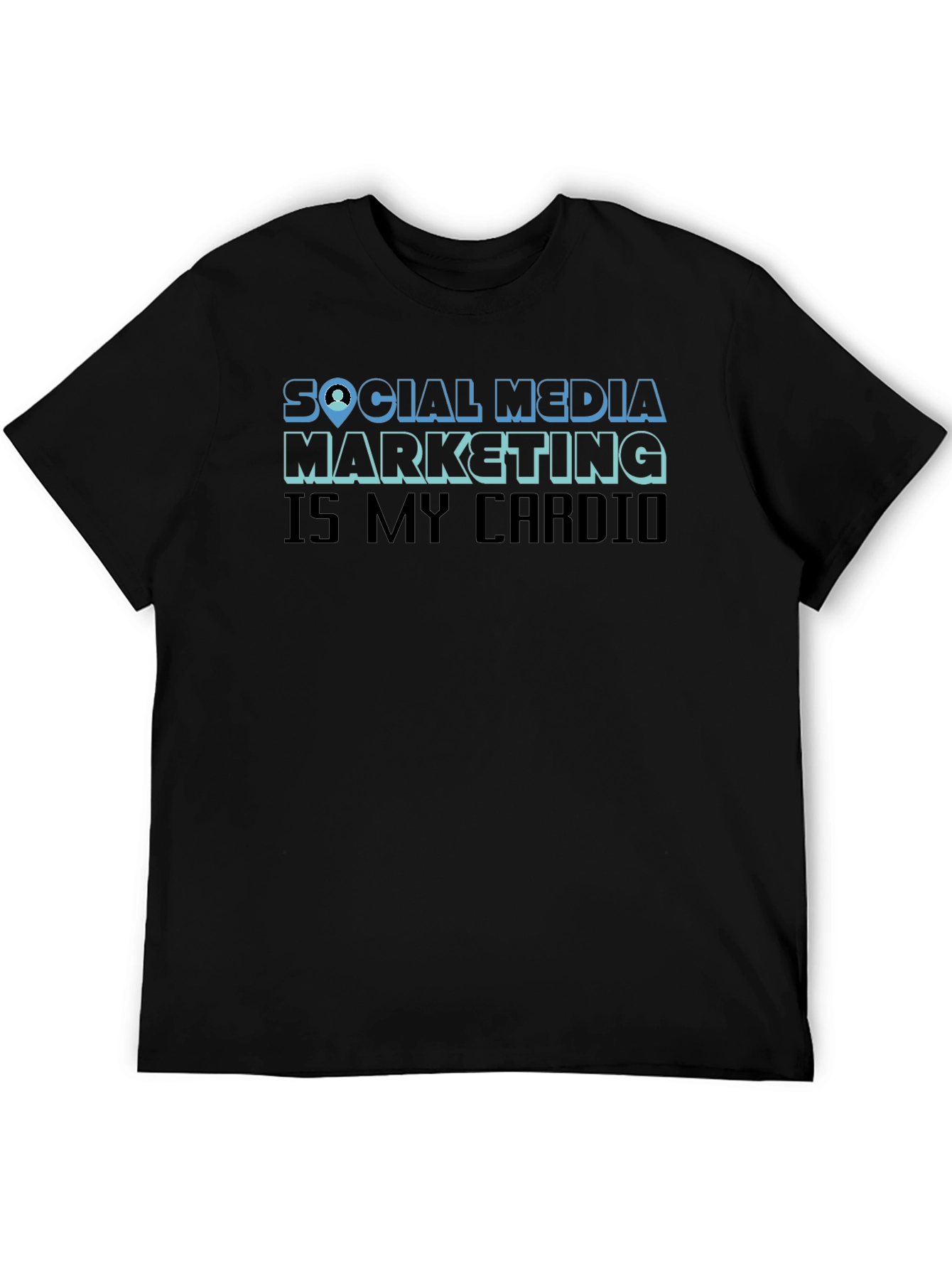 Social Media Marketing Cardio Graphic T-Shirt