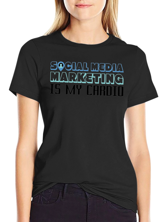 Social Media Marketing Cardio Graphic T-Shirt