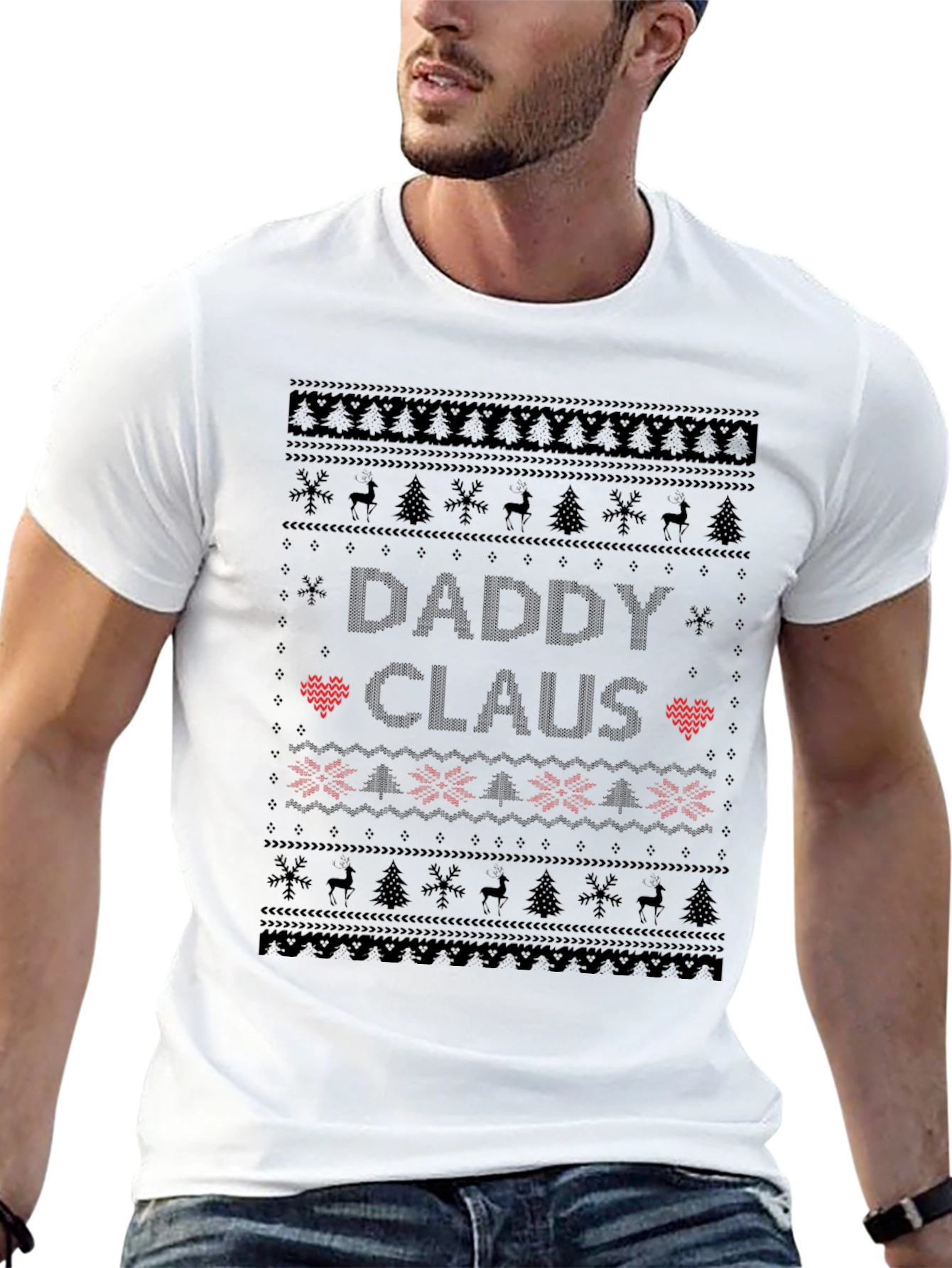 Daddy Claus Christmas Ugly Sweater T-Shirt
