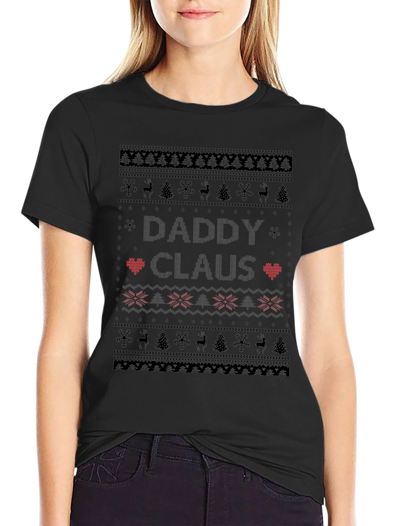 Daddy Claus Christmas Ugly Sweater T-Shirt
