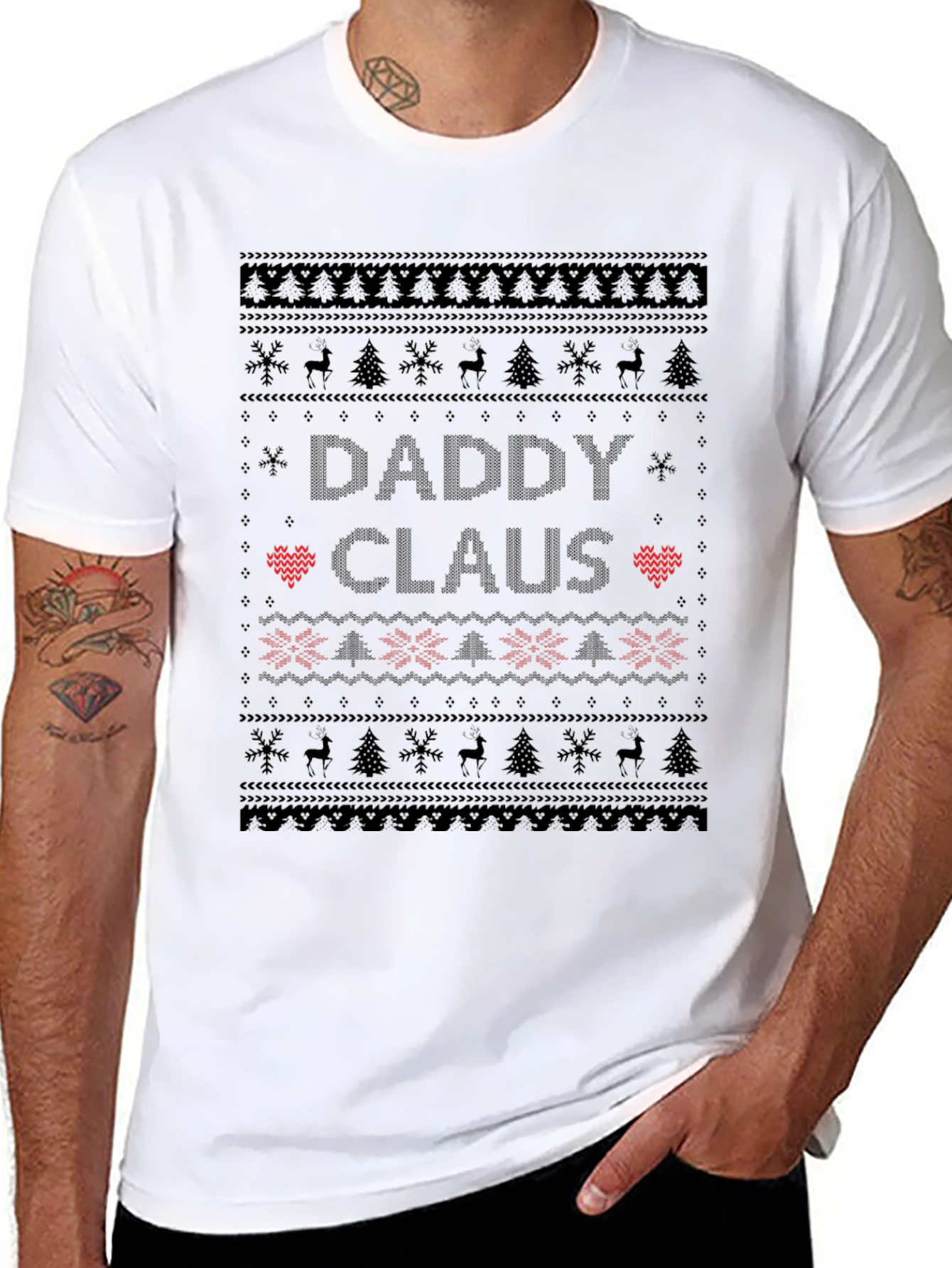 Daddy Claus Christmas Ugly Sweater T-Shirt