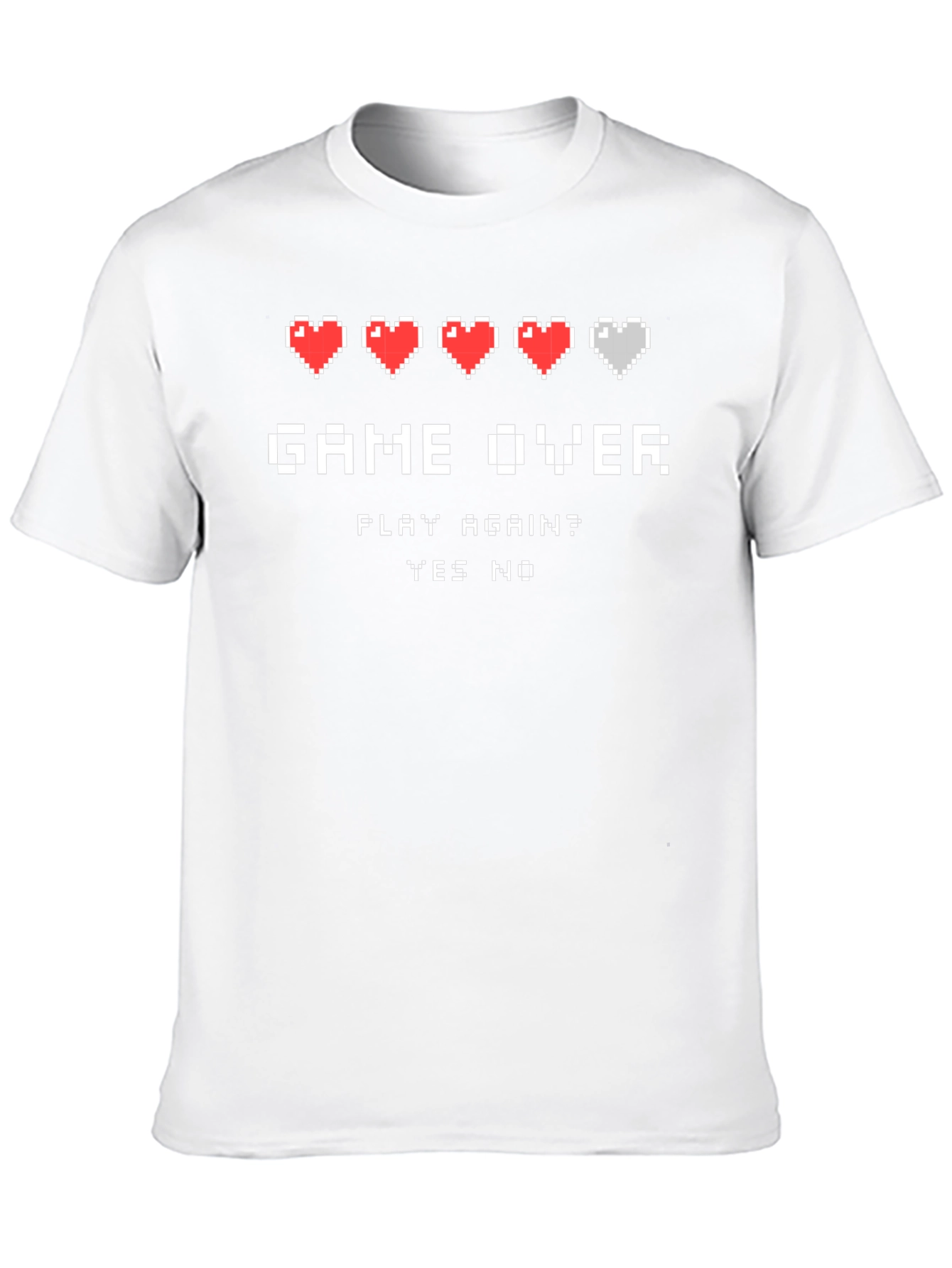 Game Over Pixel Art Graphic T-Shirt - Gamer Tee