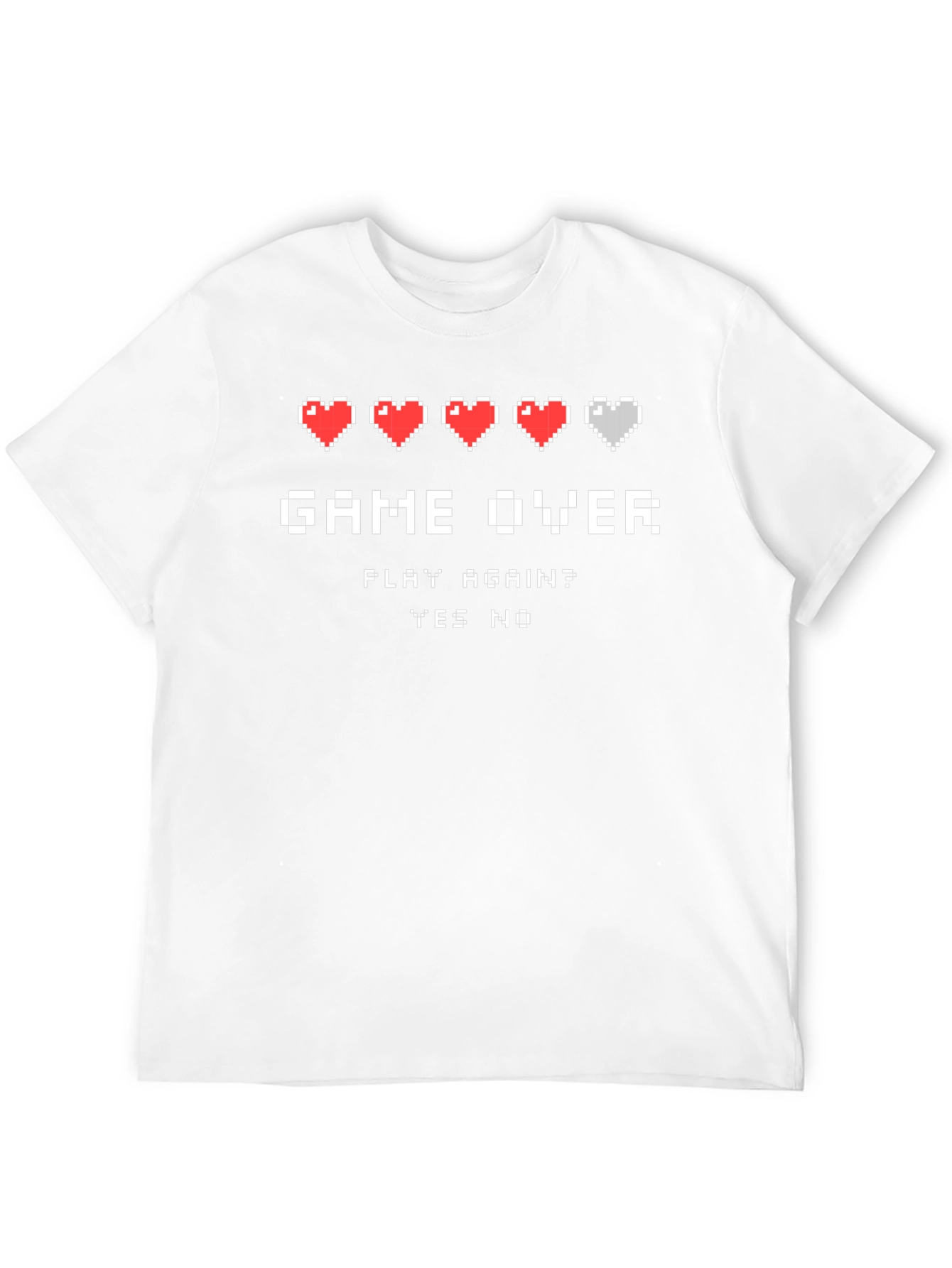 Game Over Pixel Art Graphic T-Shirt - Gamer Tee