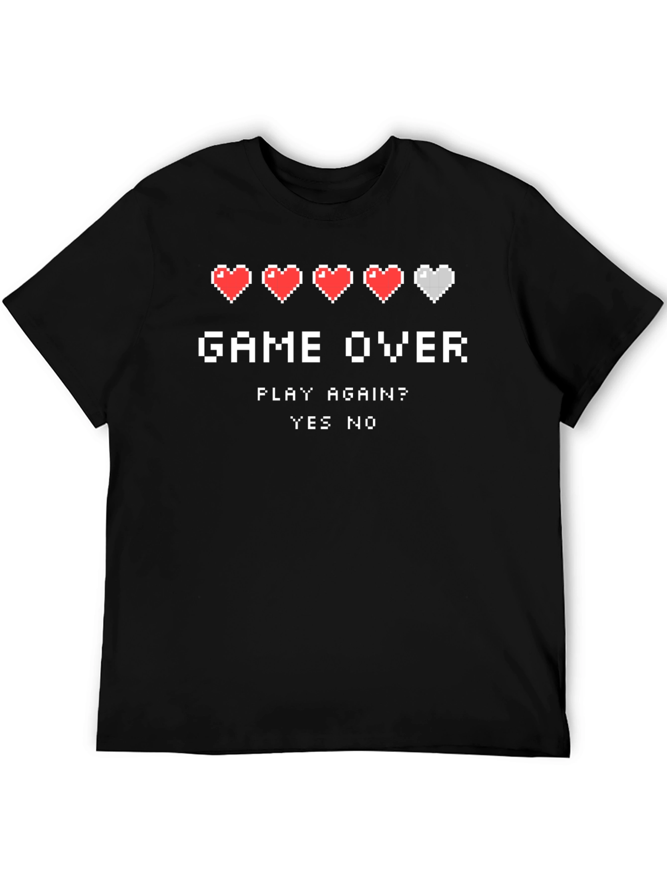Game Over Pixel Art Graphic T-Shirt - Gamer Tee