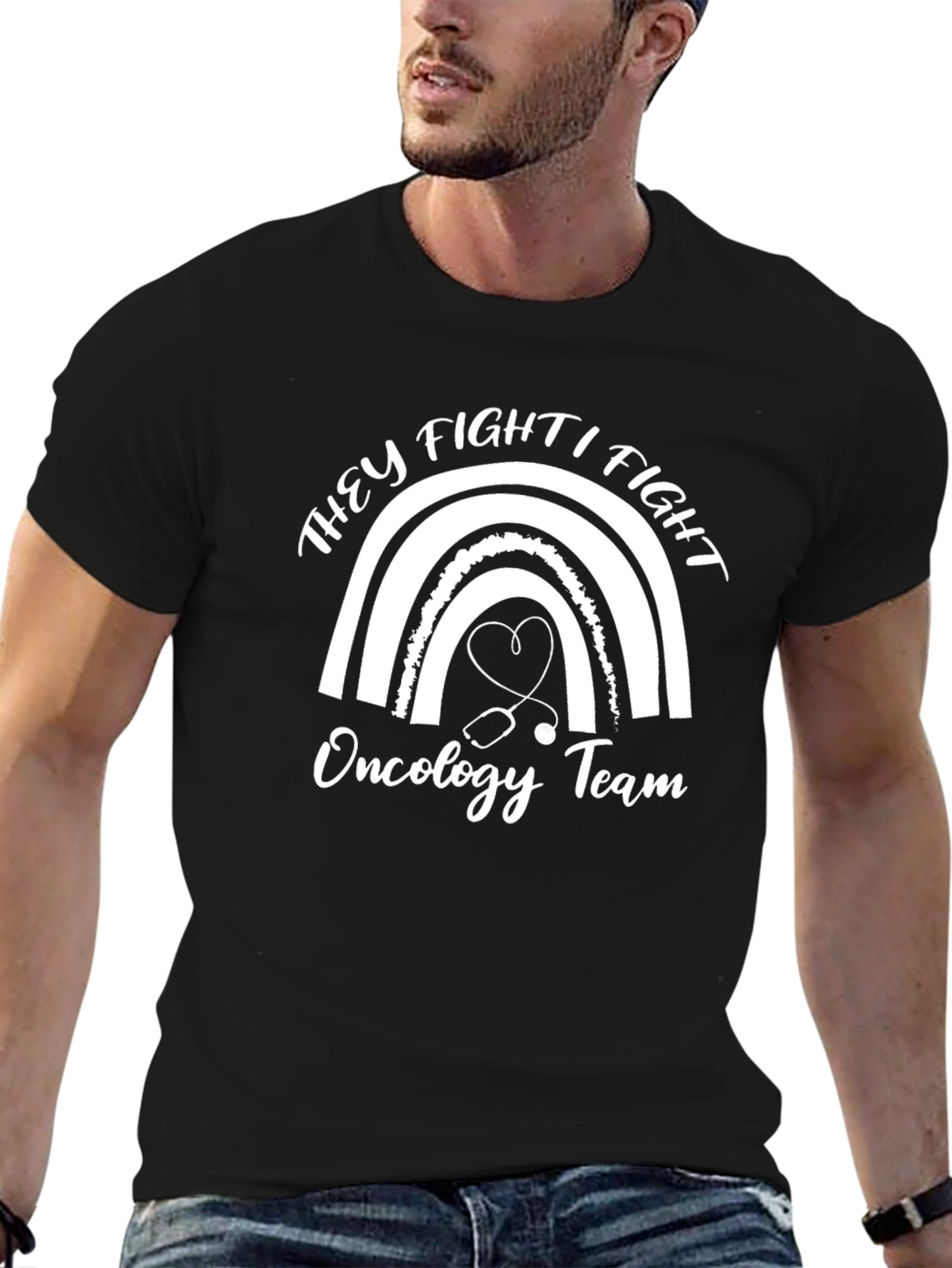Oncology Team Rainbow T-Shirt