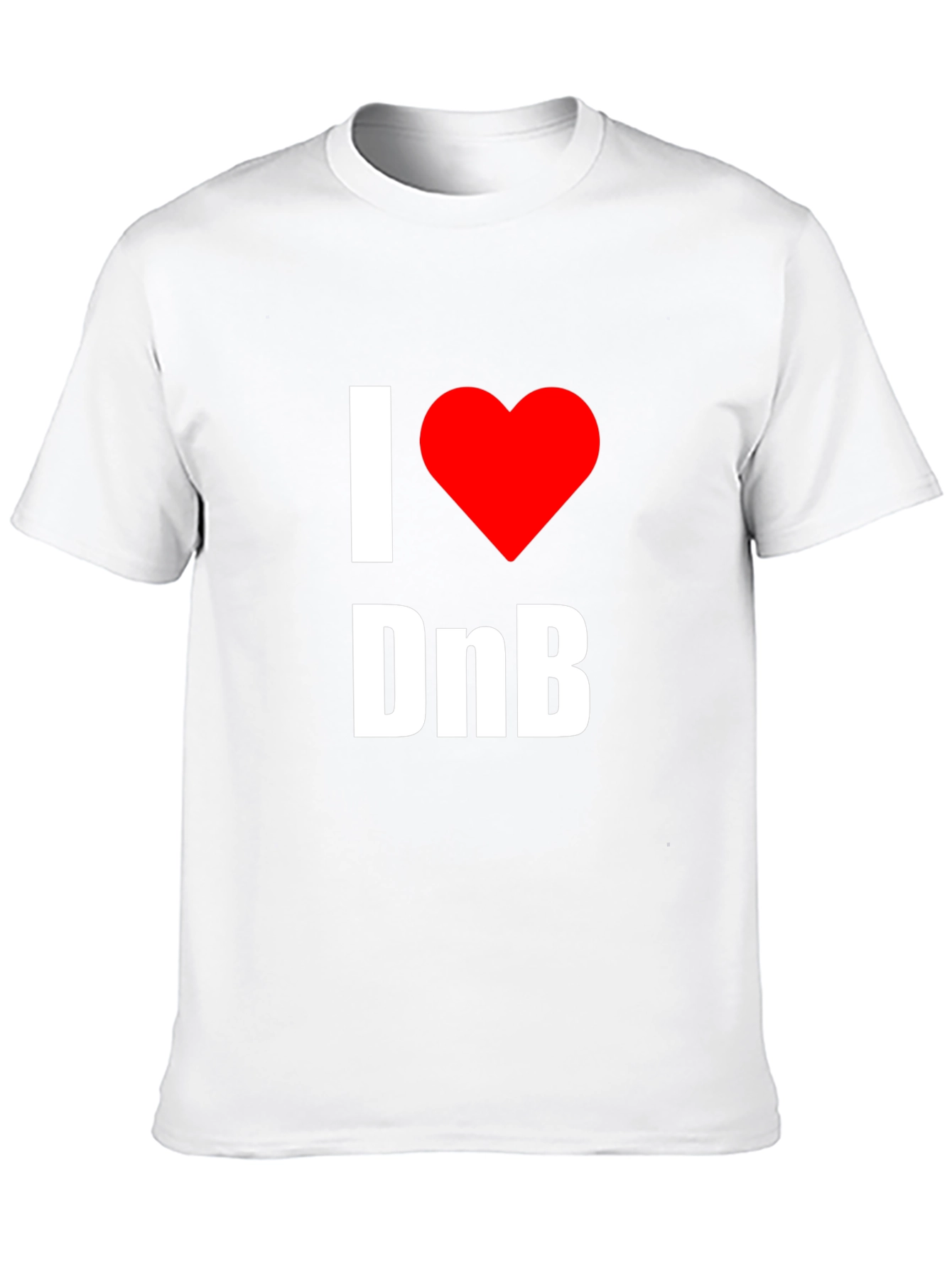 I Love DnB Graphic Tee - Music Lovers T-Shirt