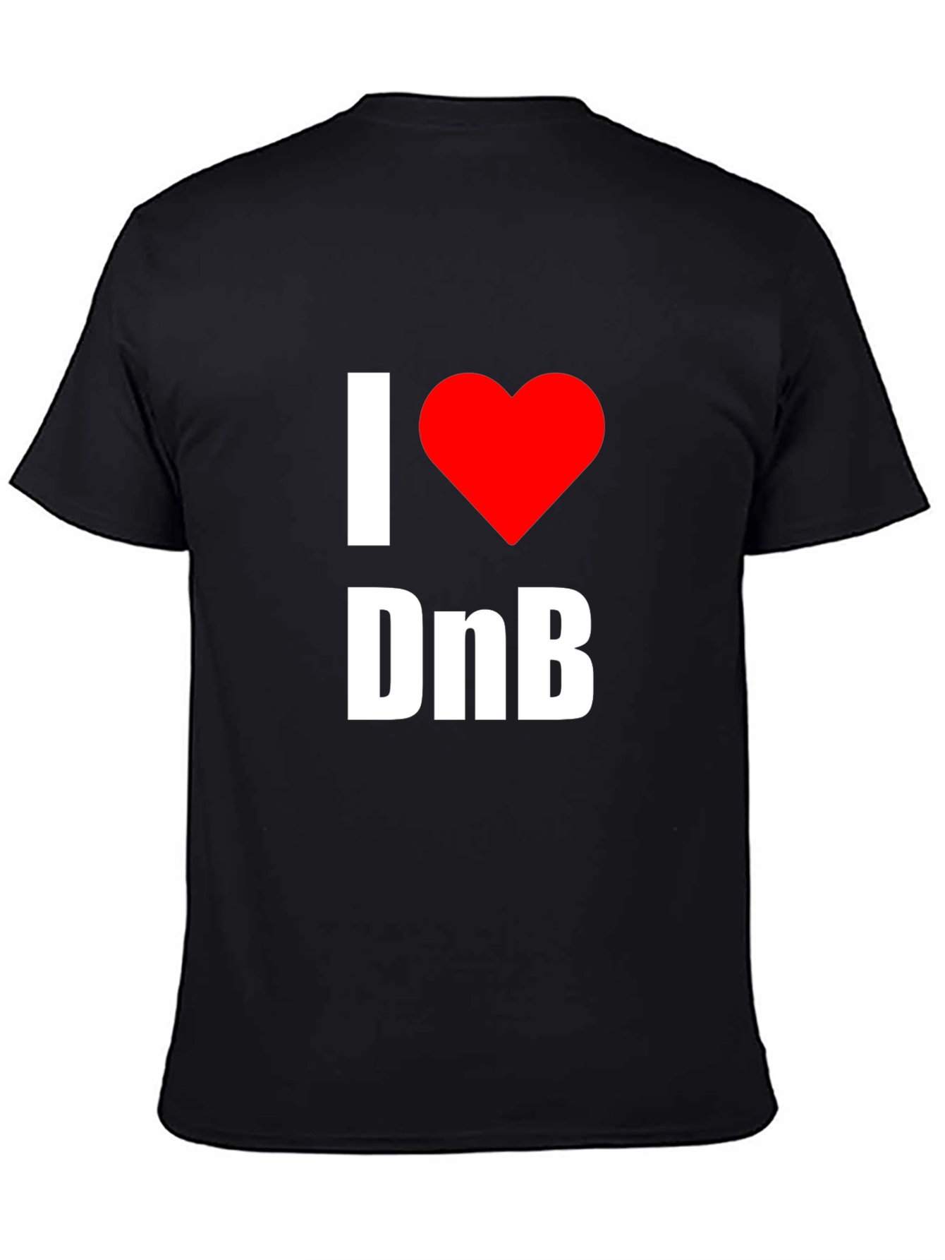 I Love DnB Graphic Tee - Music Lovers T-Shirt