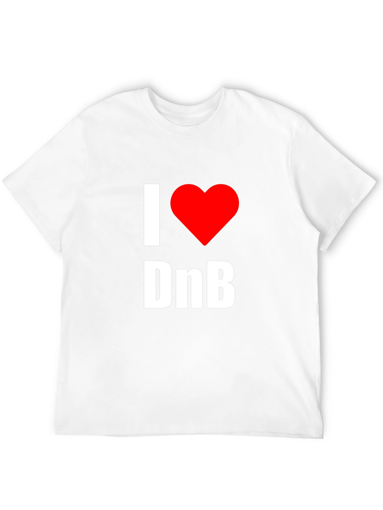 I Love DnB Graphic Tee - Music Lovers T-Shirt