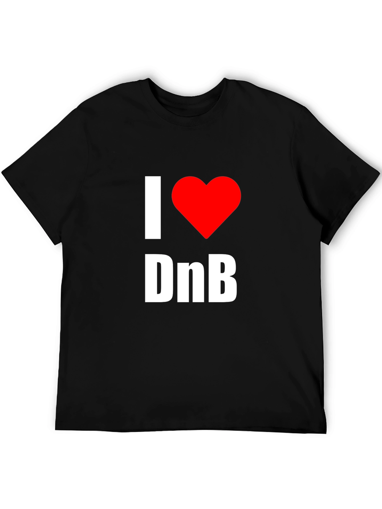 I Love DnB Graphic Tee - Music Lovers T-Shirt