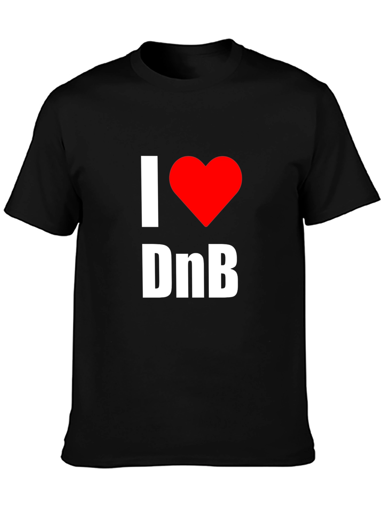 I Love DnB Graphic Tee - Music Lovers T-Shirt