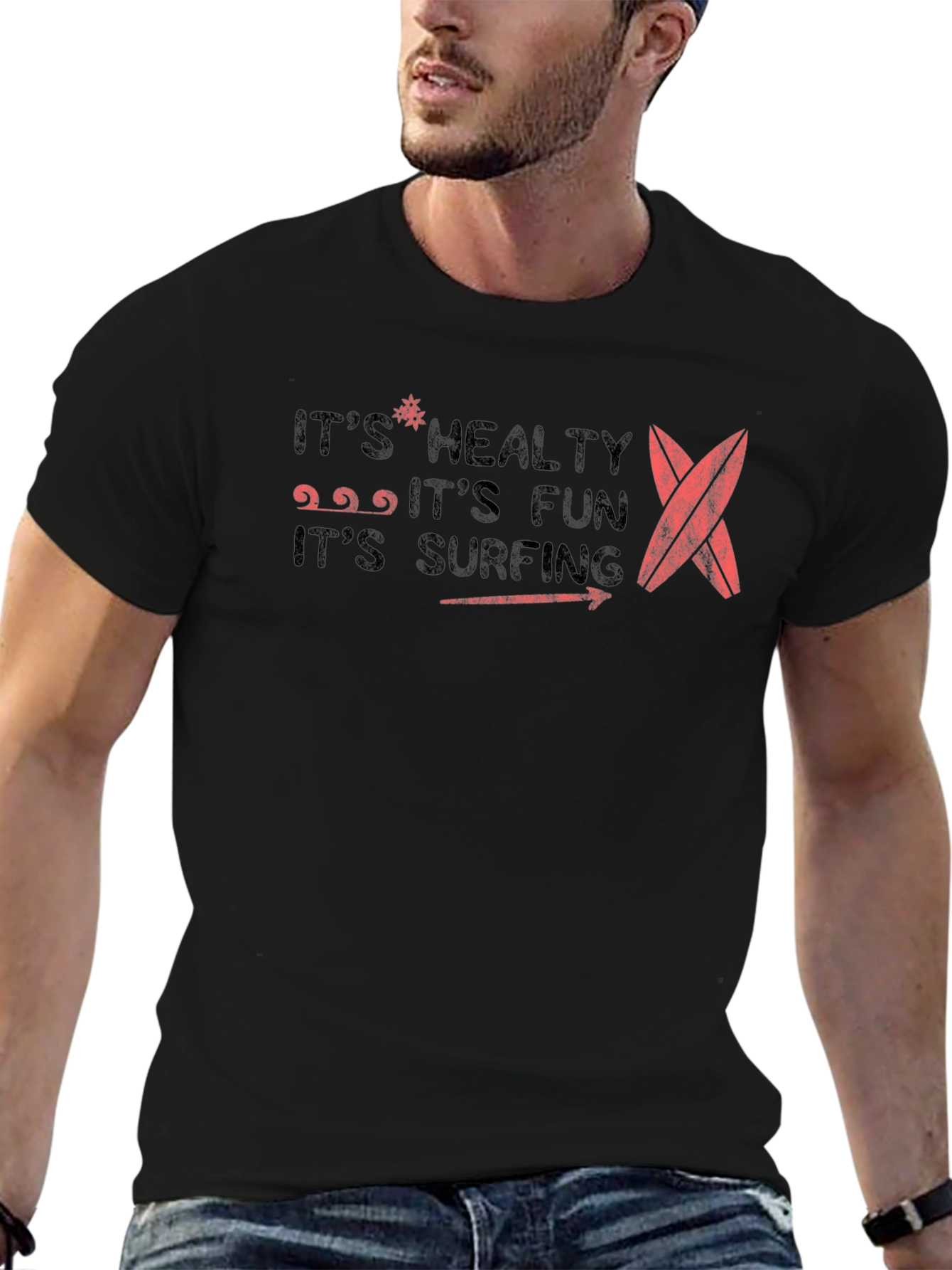 Its Healthy Fun Surfing T-Shirt
