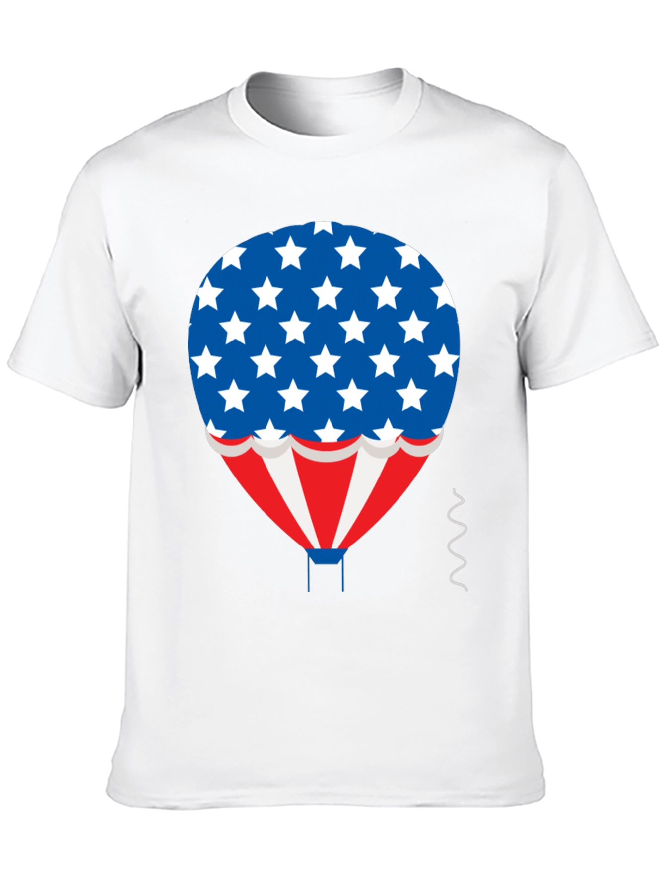 Patriotic Hot Air Balloon Graphic T-Shirt