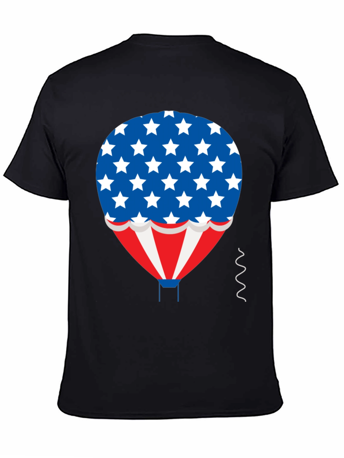 Patriotic Hot Air Balloon Graphic T-Shirt