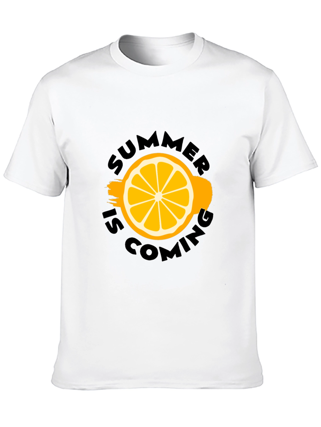 Summer Is Coming Black Graphic Tee