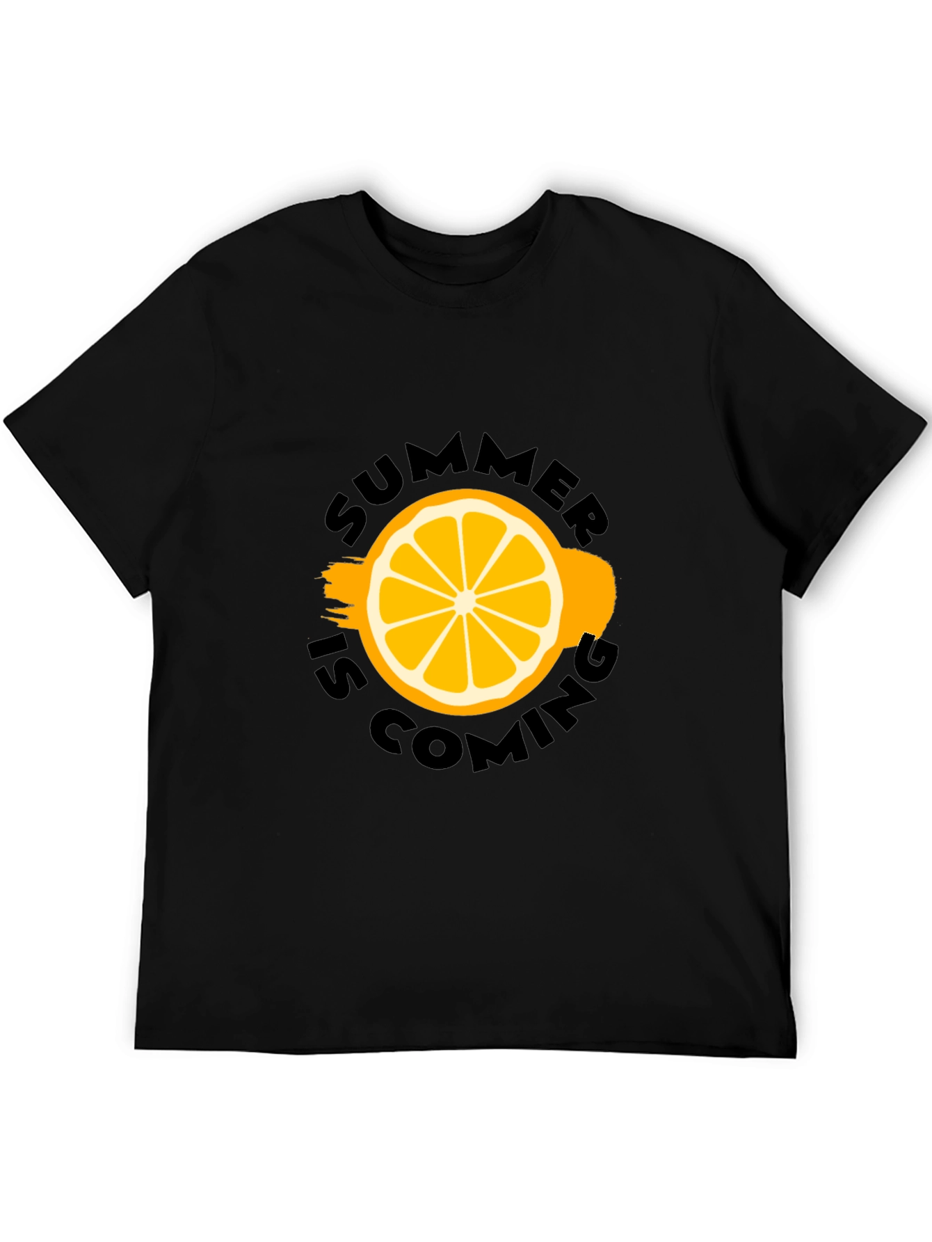Summer Is Coming Black Graphic Tee
